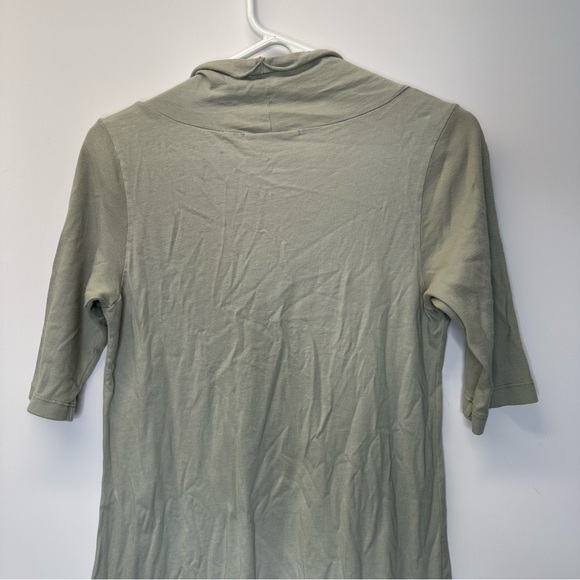 Prairie Underground Falconet Cowl Neck Cotton Knit Dress Size Medium Light Gray - Picture 7 of 9